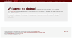 Desktop Screenshot of dotnul.com